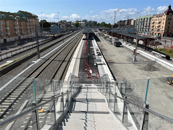 Vy över mittplattformen 