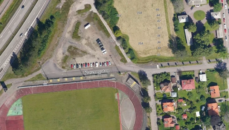Kartbild över avstängt område