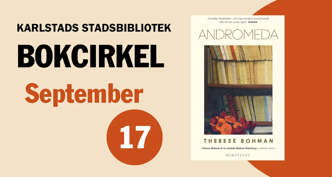 Omslag till Andromeda, text Book club September
