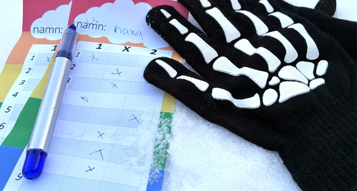 Svar till tipspromenad i snö