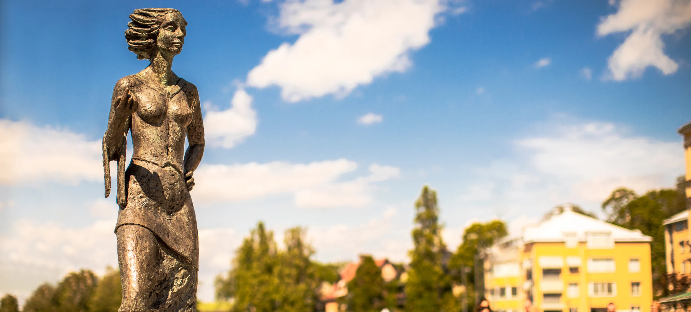 Statyn Sola i Karlstad av Herman Reijers