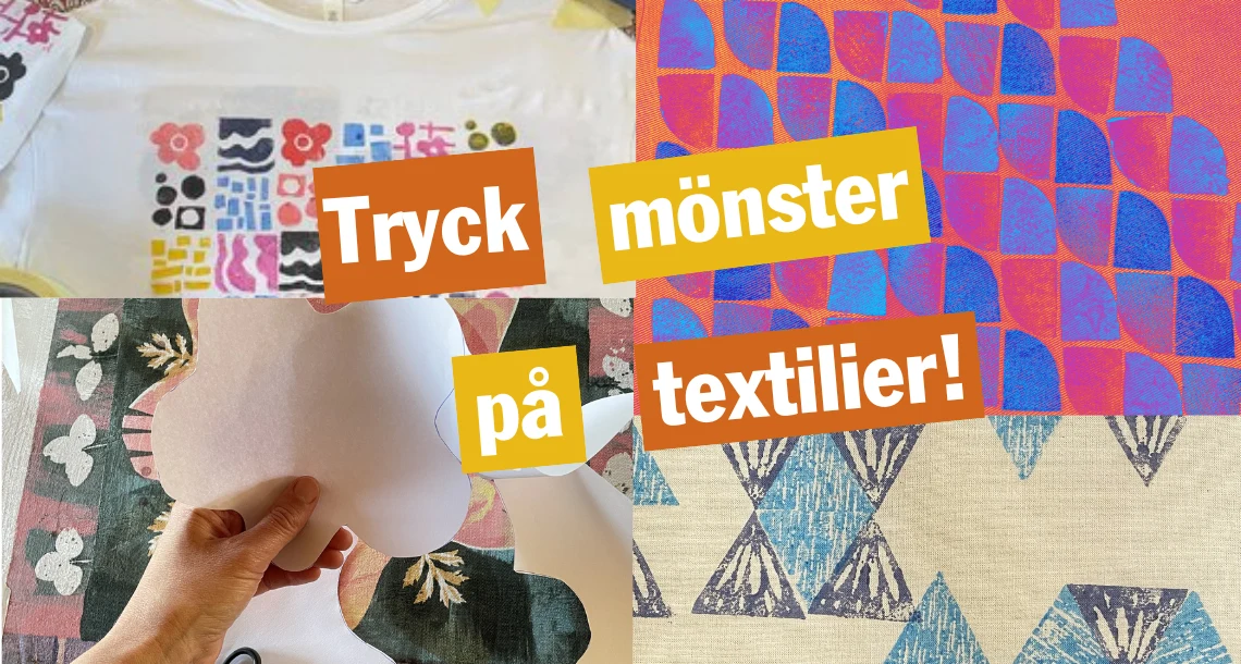 Tryck mönster på textiler 