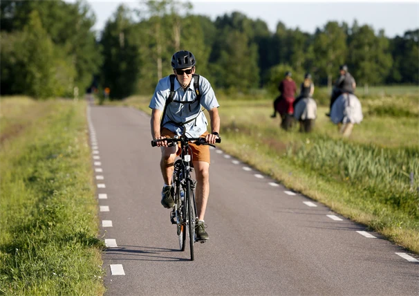 Cyklist på landet