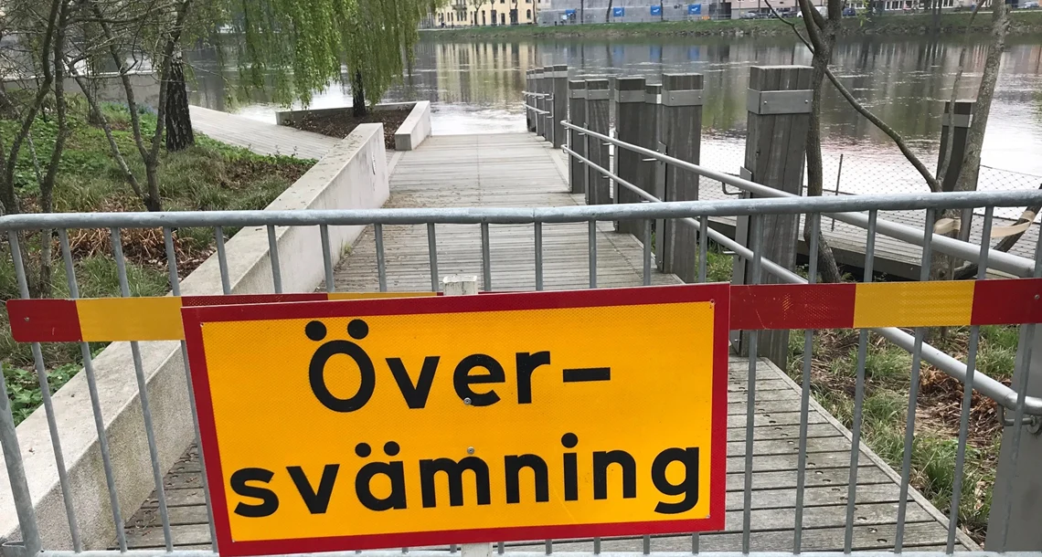Översvämning vid Sandgrund