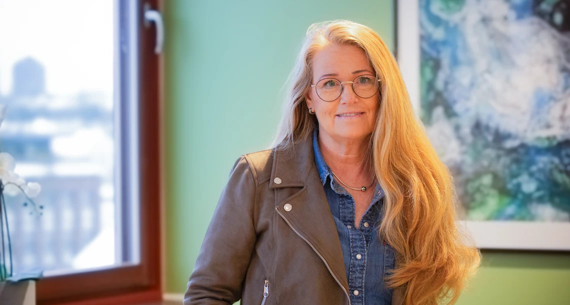 Porträtt på utvecklingsledare Ann-Sophie Gustafsson.