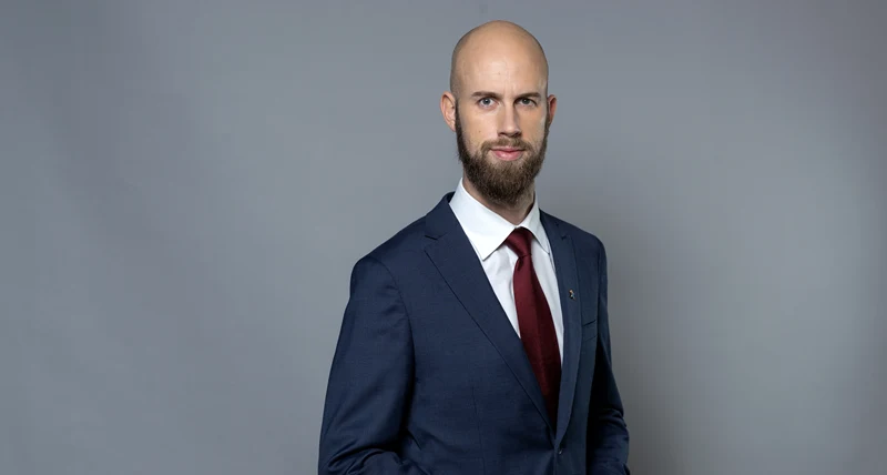 Pressbild på Carl-Oskar Bohlin