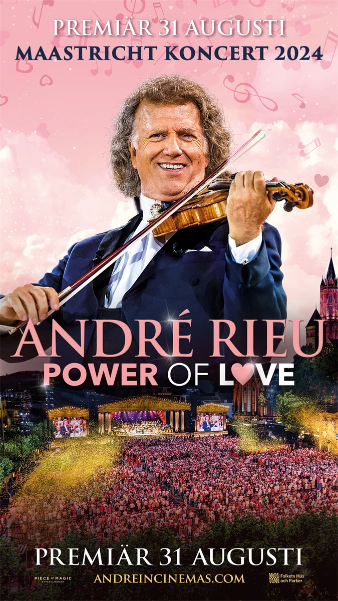 André Rieu, valsens kung, spelar på sin fiol. 