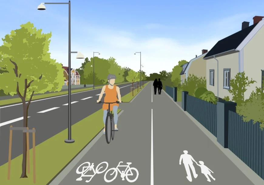 Illustration GC längs Norra allén