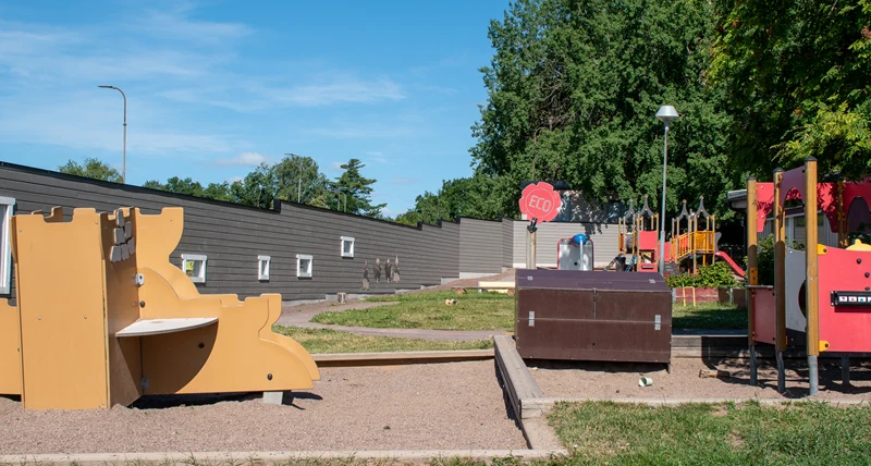 Tallåsens förskola lekplats