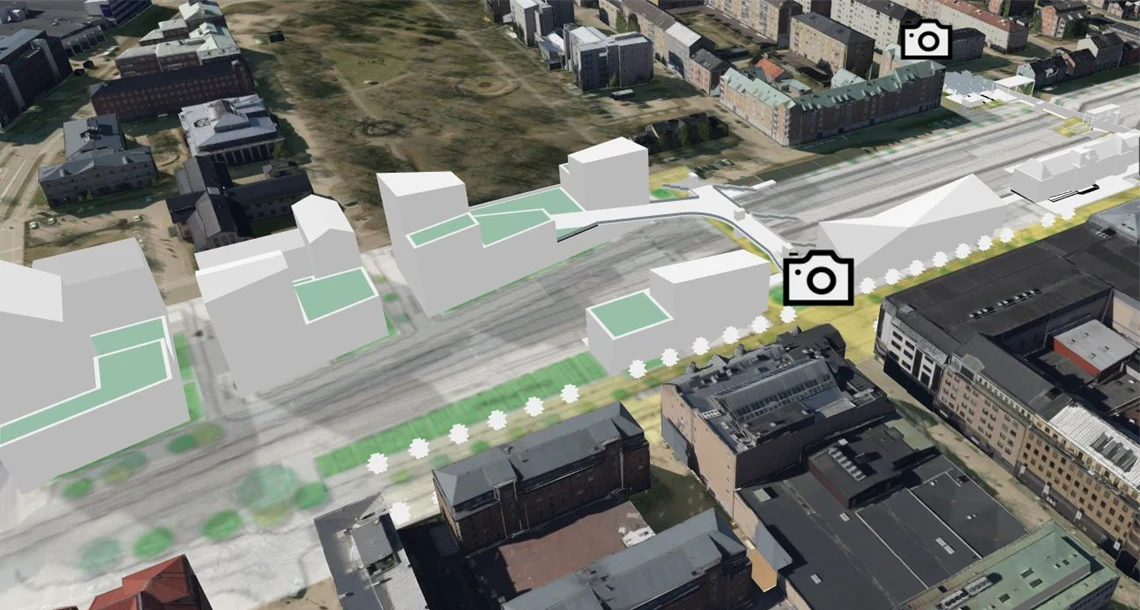 3d-modell över det planerade resecentrum