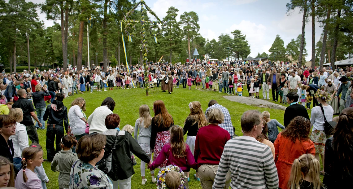 Midsommarfirande i Mariebergsskogen