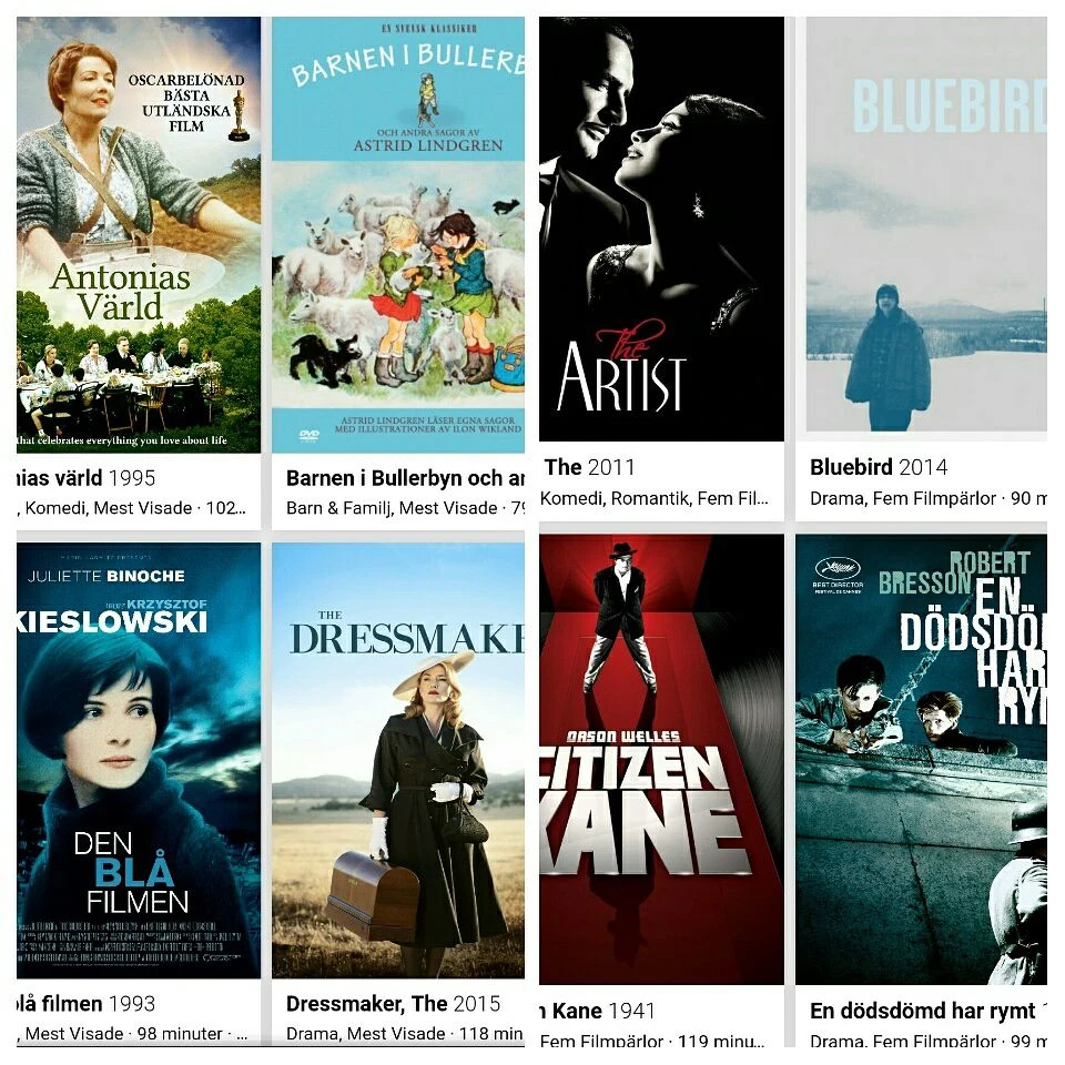 Flera filmaffischer 