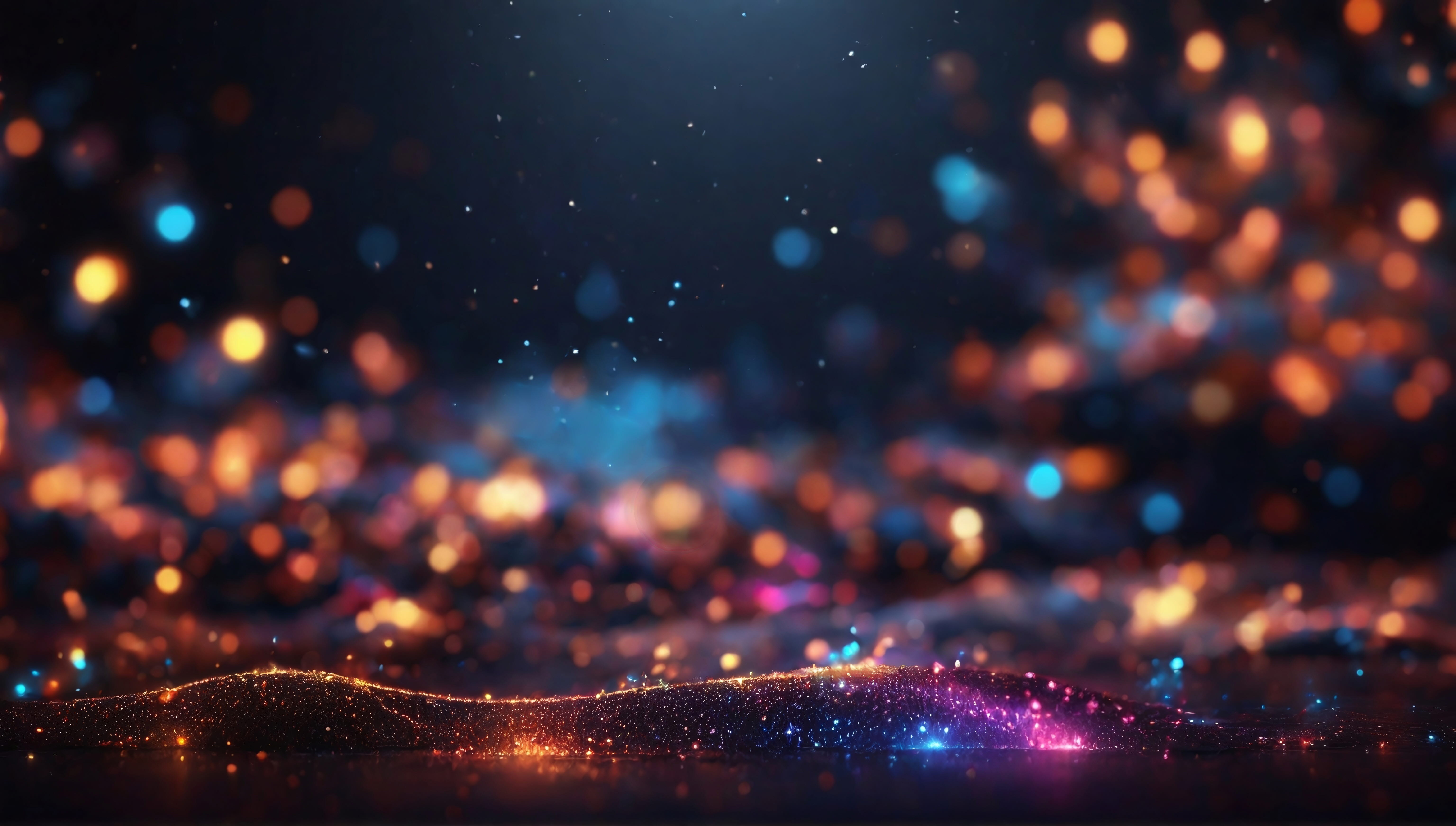 Färgglatt vatten med ljusreflexer