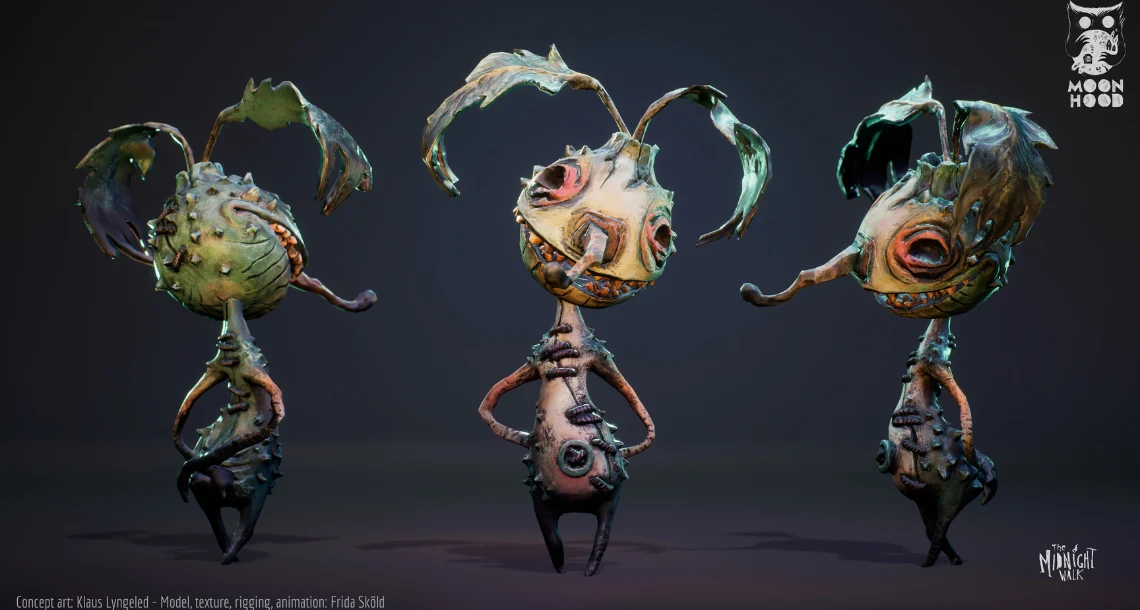 Bild på tre fantasifigurer