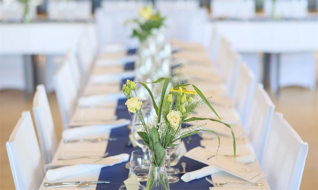 Dukat bord på Terrassen. 