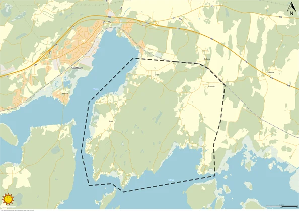 Översiktsbild över aktuellt område