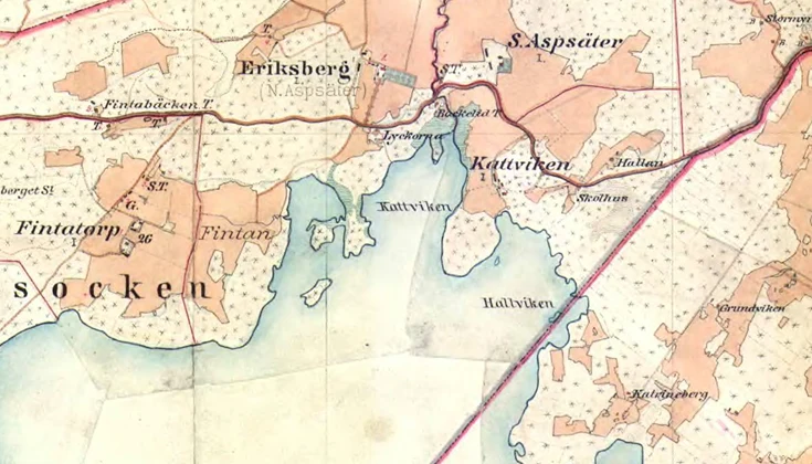 Häradsekonomiska karta över Bergvik