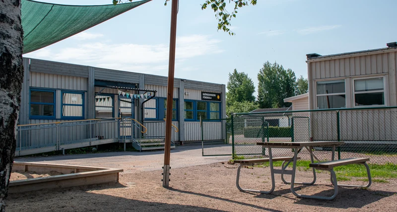 Björkdungens förskola bakgård
