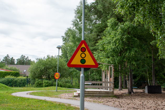 Södra Råtorps förskola trafikskyltar