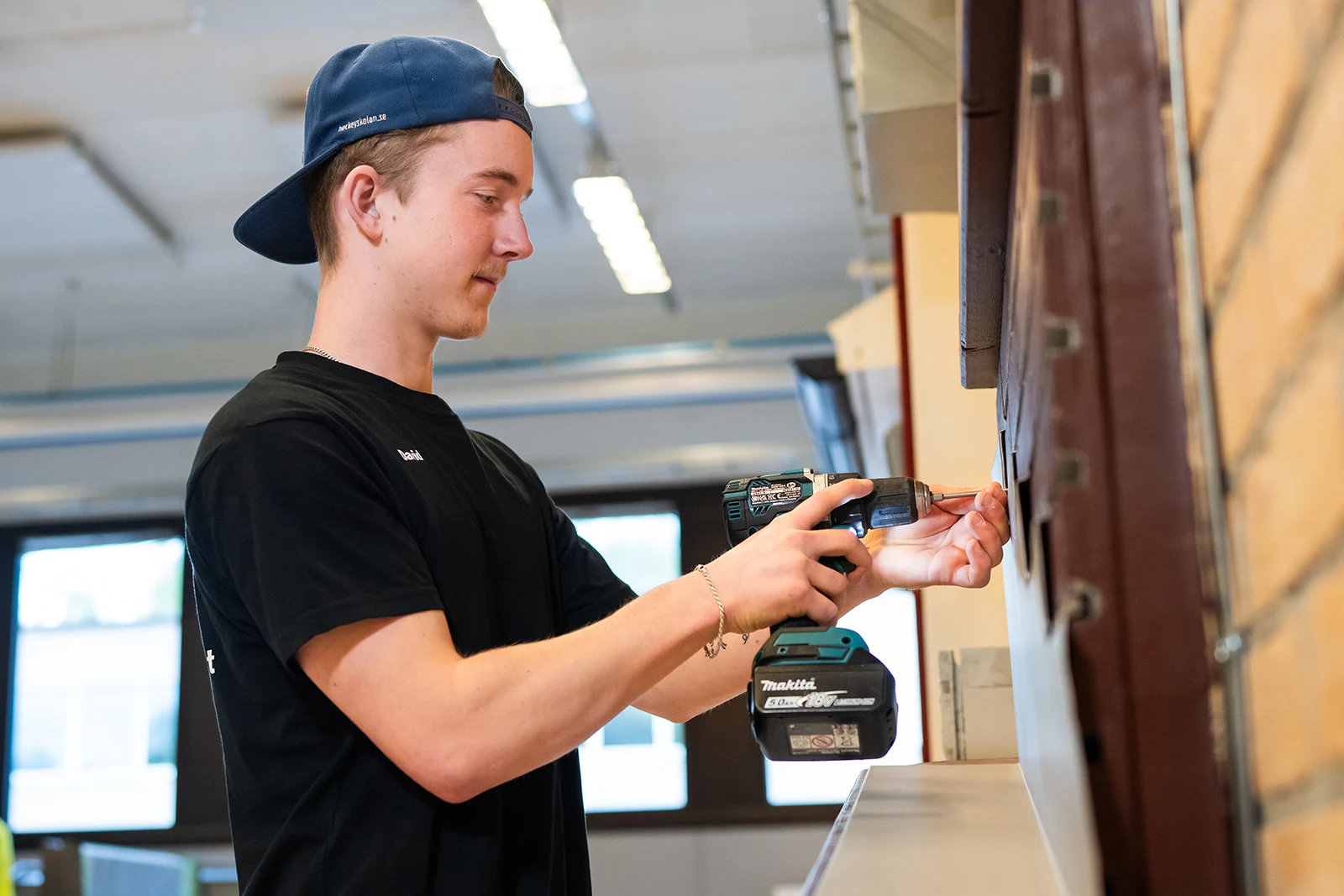Elev från bygg- och anläggningsprogrammet
