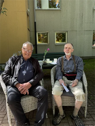 Calle och Ingemar är två glada blivande 80-åringar som var på kalaset.