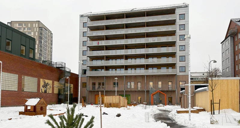 Bageriets förskola sedd från innegården