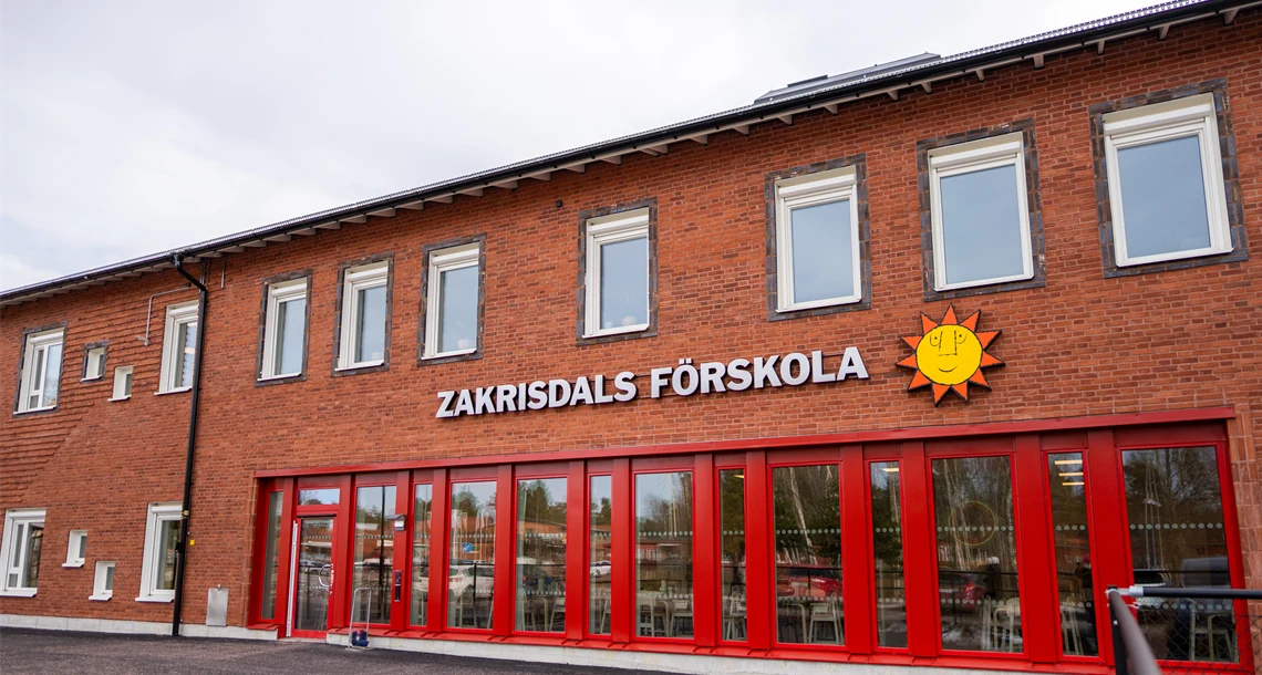 Exteriörbild Zakrisdals förskola sedd framifrån