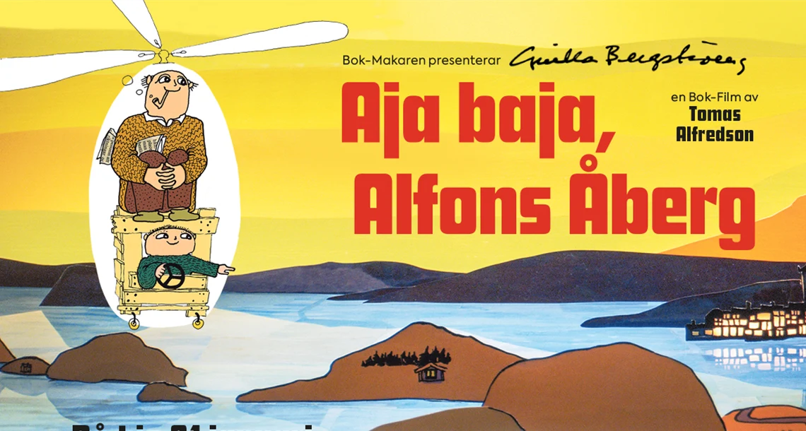 Filmaffisch för filmen Aja baja, Alfons Åberg